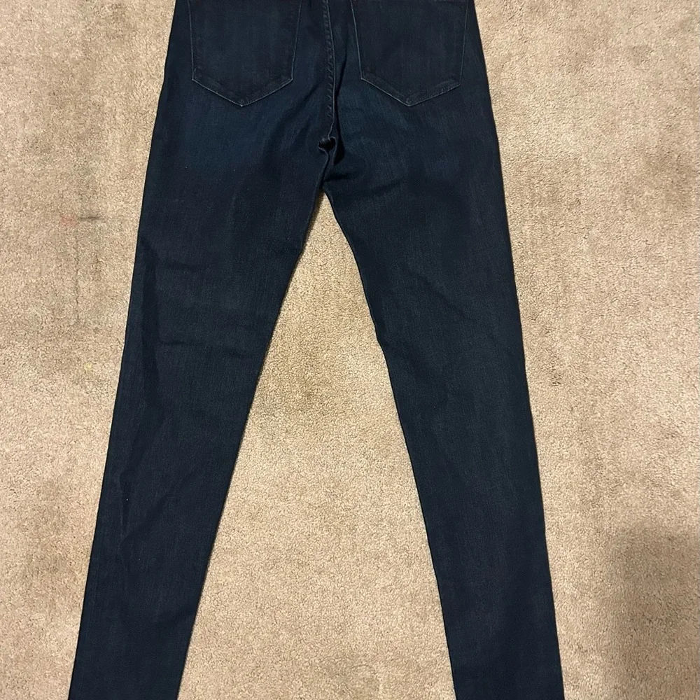 Principle Dark Wash Skinny Jeans Women 29 High Rise Stretch Denim Slim Fit - Picture 7 of 10